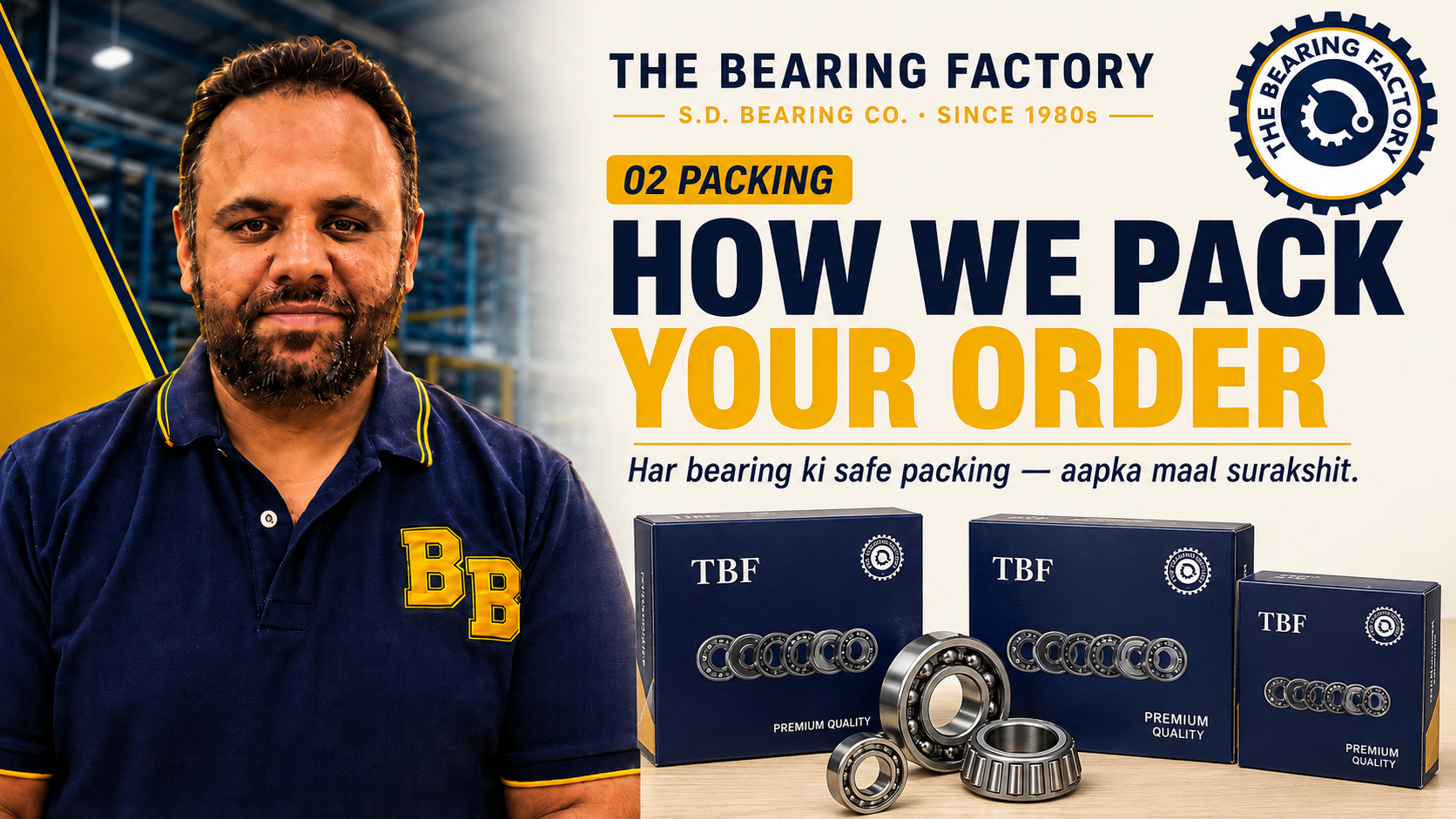 How we pack your order — har bearing ki safe packing